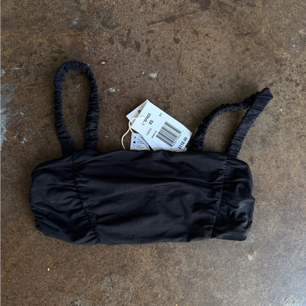 L*Space Black Bikini Top